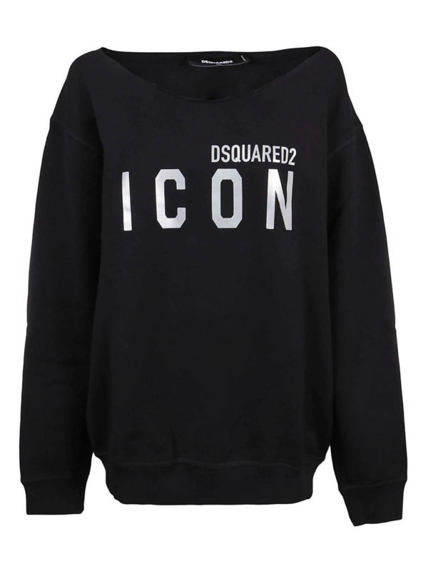DSQUARED2: Sweatshirts und Pullover - Sweatshirt - Schwarz