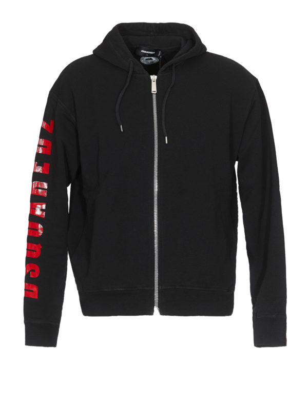 DSQUARED2: Sudaderas y suéteres - Sudadera - Negro