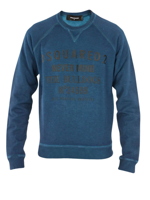 DSQUARED2: Sudaderas y suéteres - Sudaderas Y Suéteres Azul Oscuro