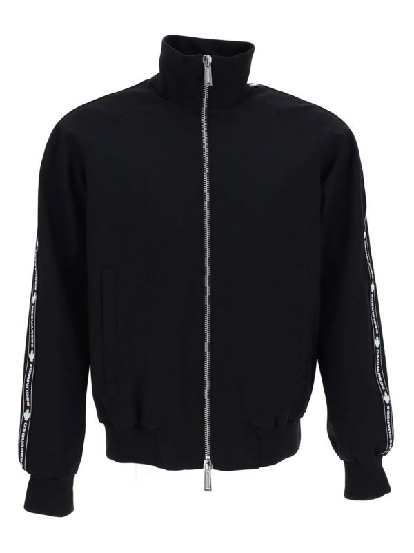 DSQUARED2: Sweatshirts & Sweaters - Tape track sweatshirt