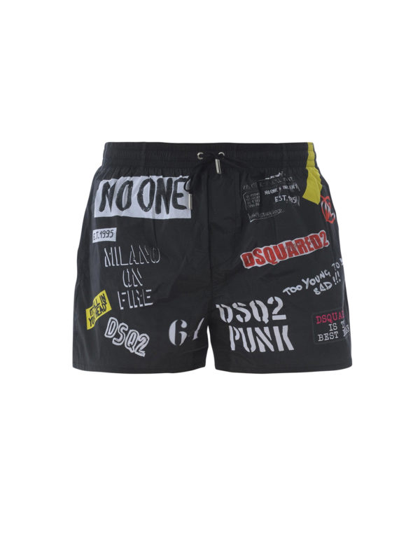 DSQUARED2: Badeanzüge und Badehosen - Badehose - Schwarz