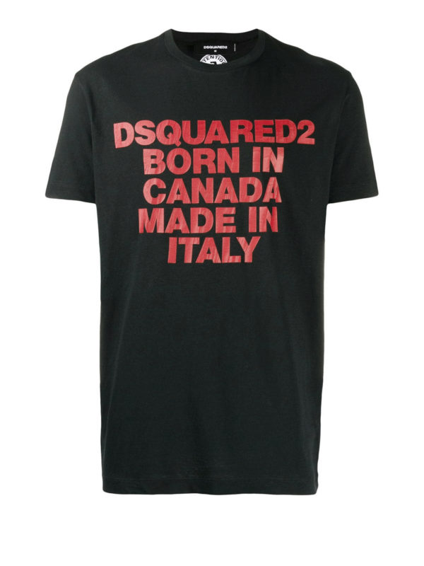 DSQUARED2: Camisetas - Camiseta - Negro