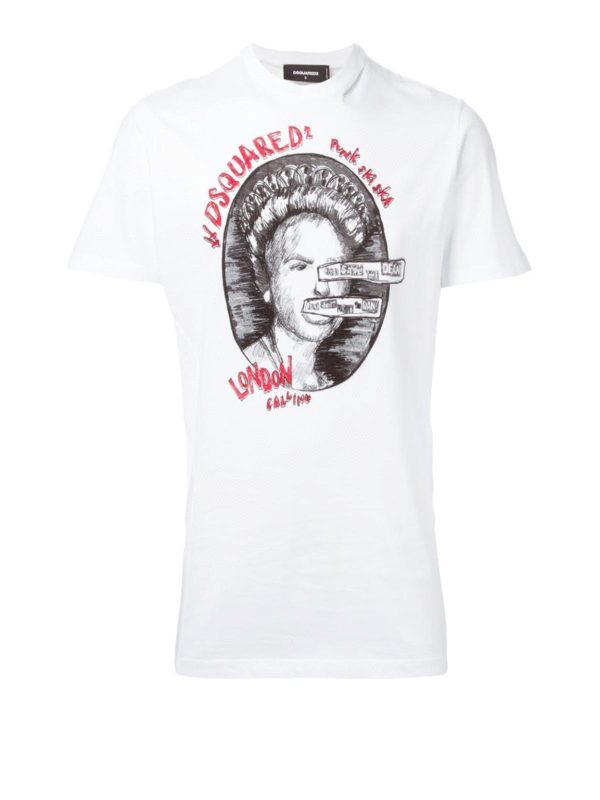 トップス dsquared2 long t-shirts Dsquared2 Long cool twister ripped t-shirt|S71GD0252S22427100