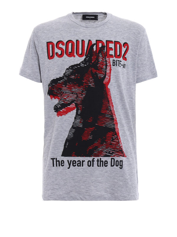 DSQUARED2: Camisetas - Camiseta - The Year Of The Dog
