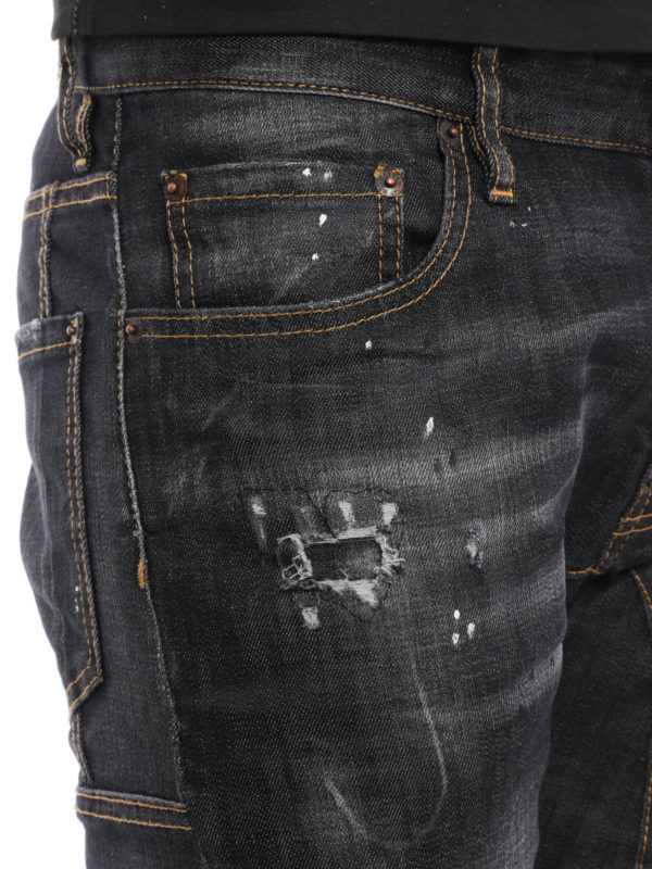 iKRIX DSQUARED2: Tidy Biker distressed jeans