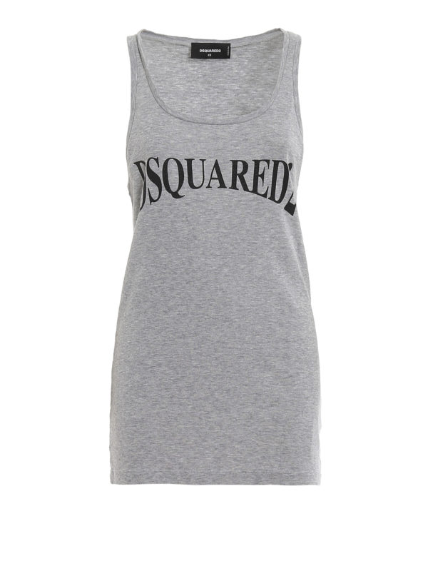 DSQUARED2: Tops & Tank tops - Melange grey over top