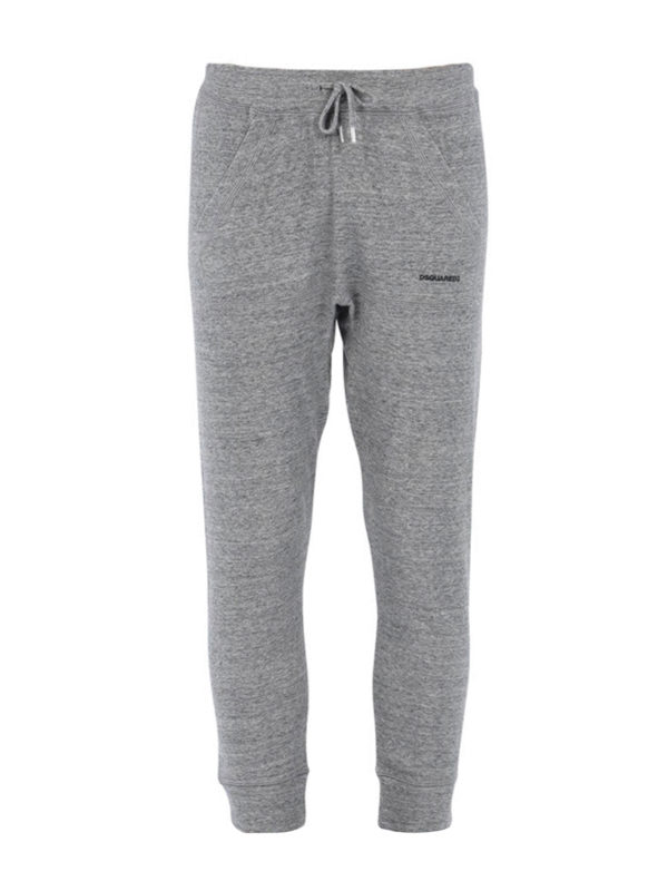 DSQUARED2: Pantalones deportivos - Pantalón Chándal Gris Para Hombre