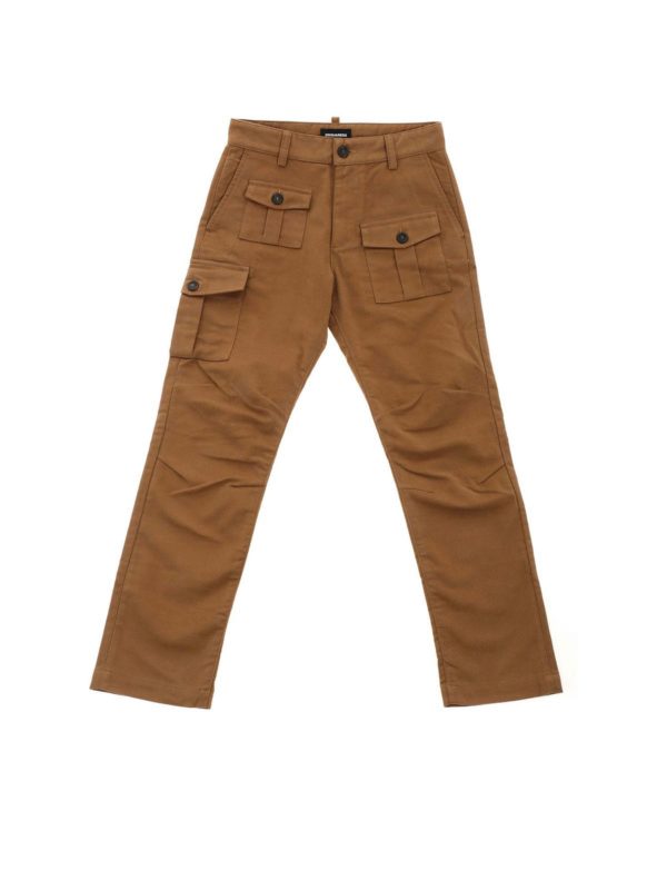 DSQUARED2: trousers - Pockets pants in brown