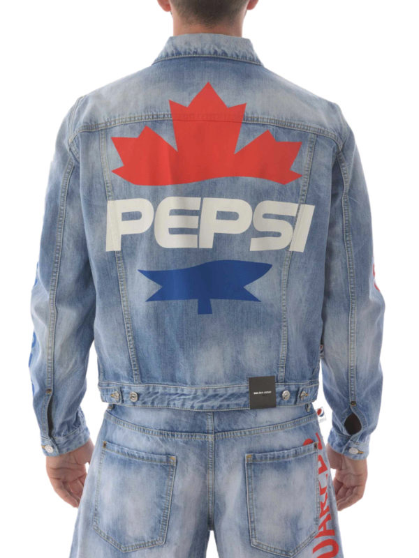 Giacca Dsquared2 X Pepsi in denim shop online: DSQUARED2