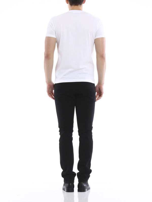 Eagle printed t-shirt shop online: DSQUARED2