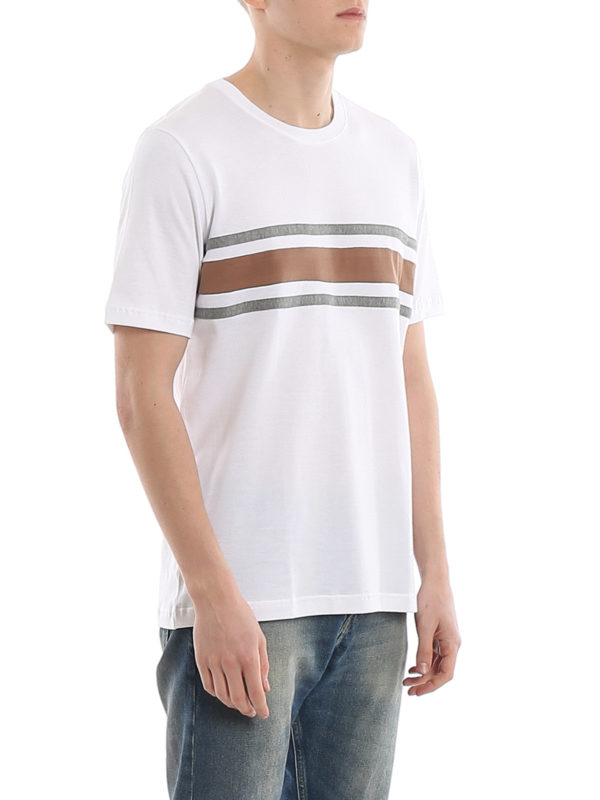 ELEVENTY buy online Jersey T-shirt with contrasting bands