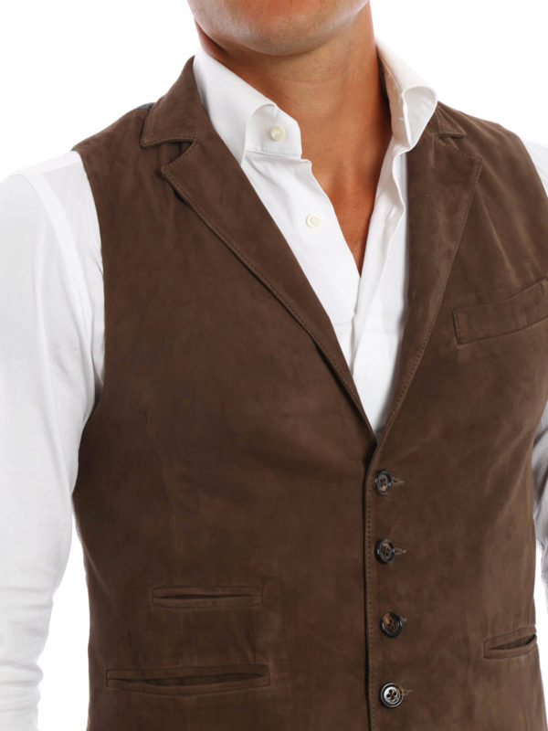 ELEVENTY buy online Chaleco Marrón Para Hombre