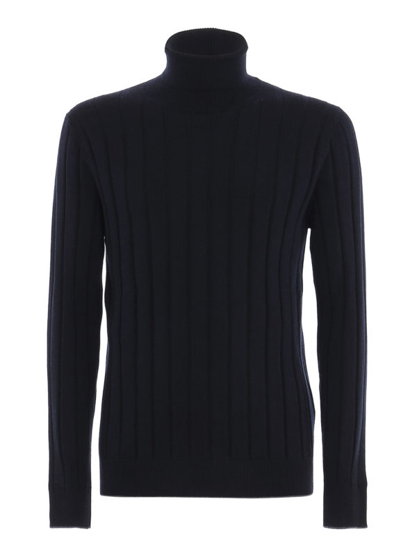 ELEVENTY: Rollkragenpullover  und Polo-Ausschnitt - Rollkragenpullover - Dunkelblau