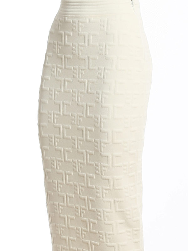 ELISABETTA FRANCHI buy online Embossed fabric top and skirt