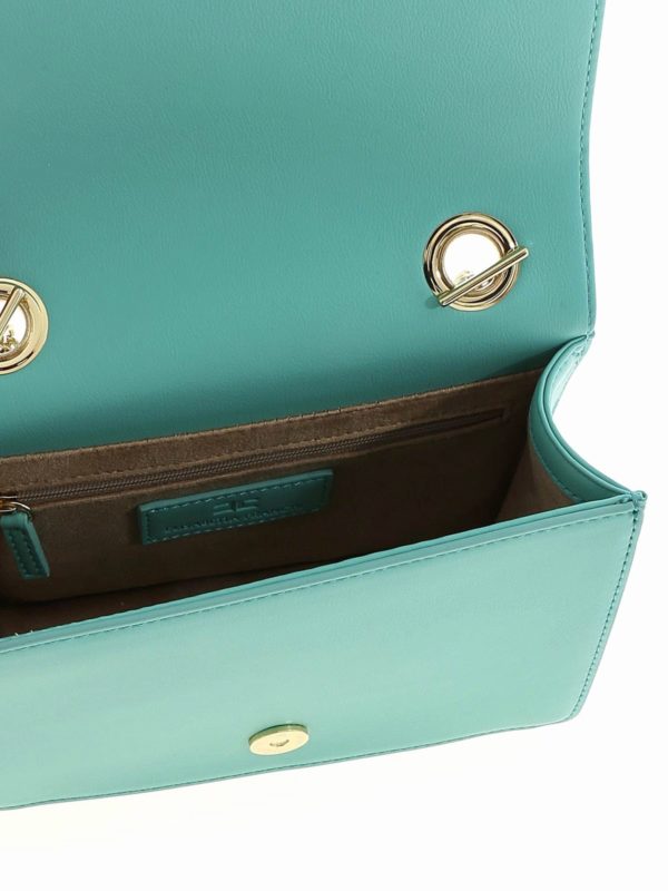 ELISABETTA FRANCHI buy online Gold logo bag in tiffany color