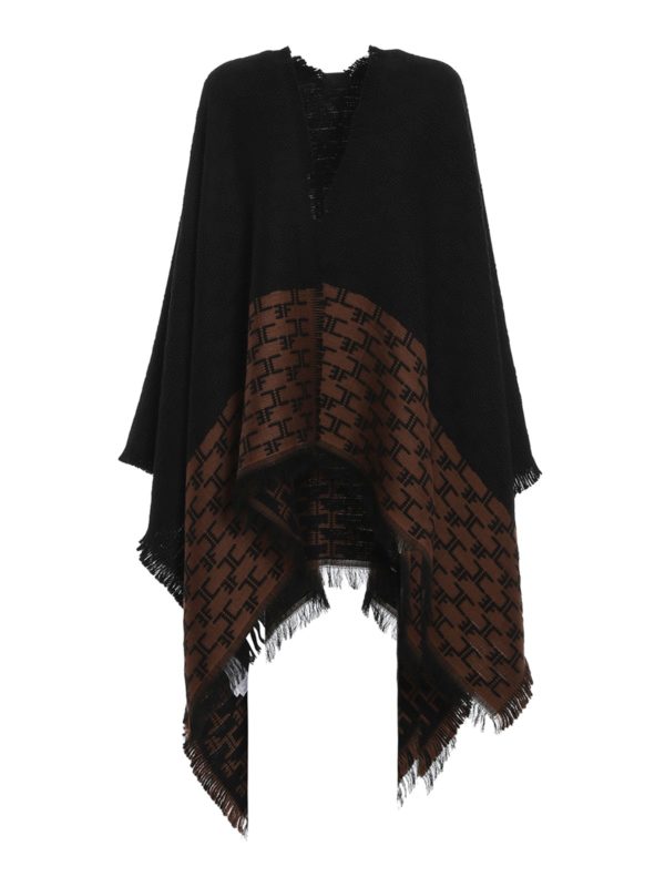 ELISABETTA FRANCHI: Capas  y Ponchos - Capa - Bicolor