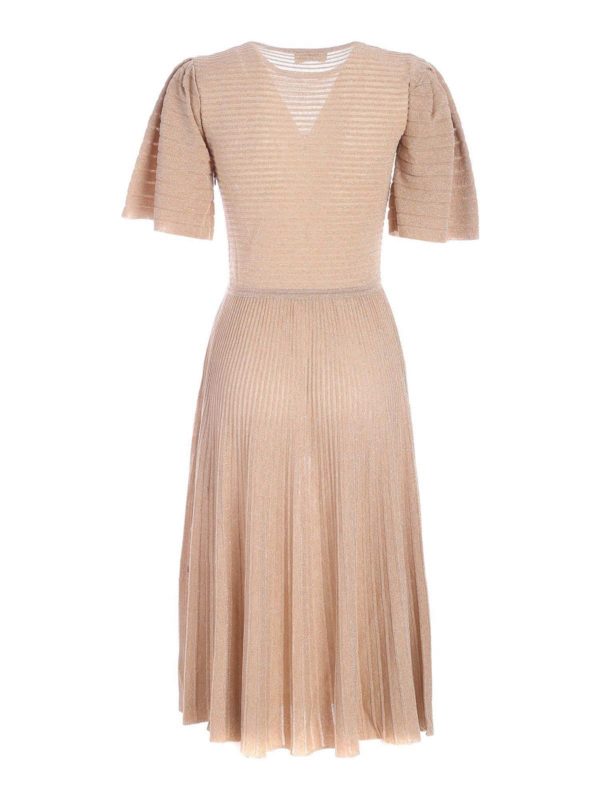 ELISABETTA FRANCHI: ニーレングスドレス online - 膝丈ドレス - ベージュ