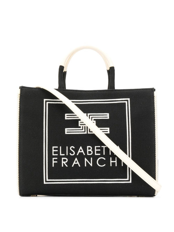 ELISABETTA FRANCHI: Handtaschen - Shopper - Schwarz