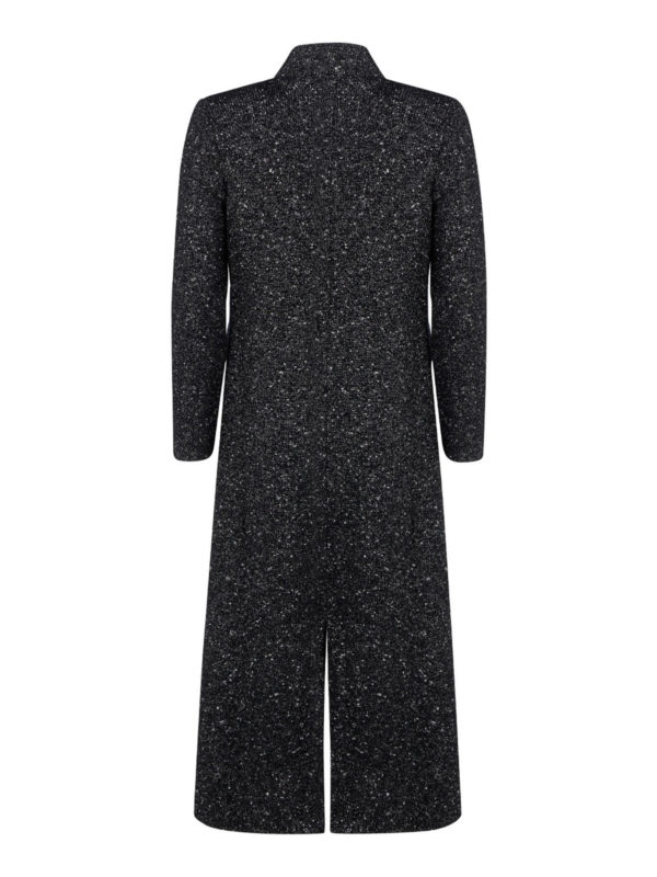 Ella Lago di Como: long coats online - Lurex wool coat