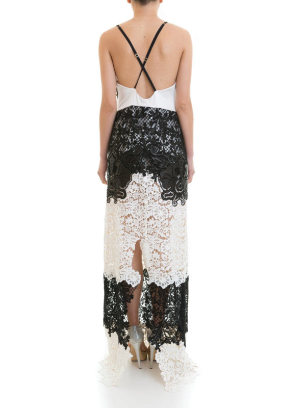 Embellished lace evening dress shop online: FAUSTO PUGLISI