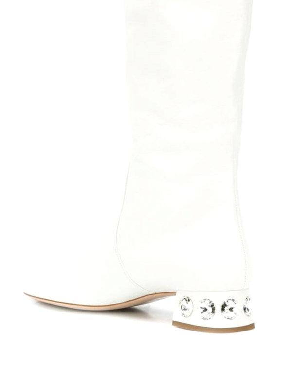 ブーツ - 白 shop online: MIU MIU