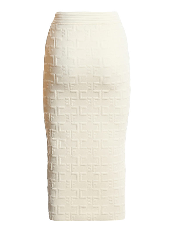 Embossed fabric top and skirt shop online: ELISABETTA FRANCHI