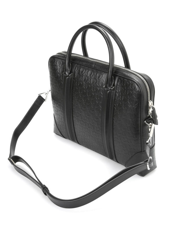 Embossed leather briefcase shop online: GIVENCHY