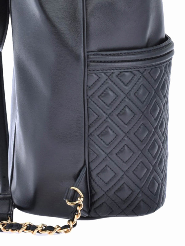 Embossed logo Fleming backpack shop online: TORY BURCH
