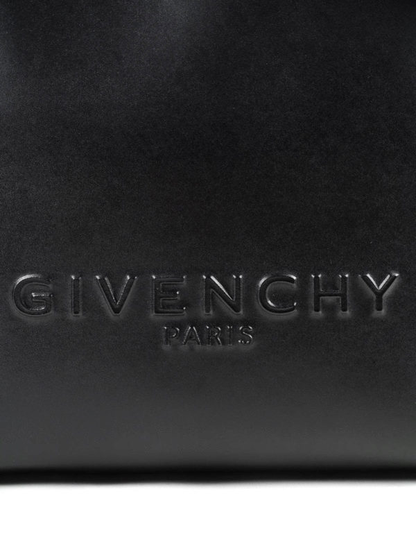 Embossed logo leather tote shop online: GIVENCHY