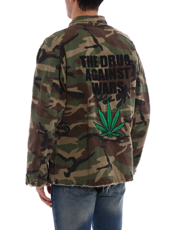 Embroidered camu jacket shop online: Adaptation