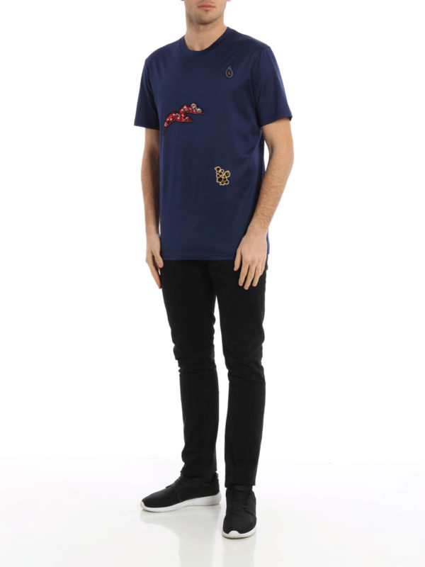 Embroidered patch T-shirt shop online: LANVIN