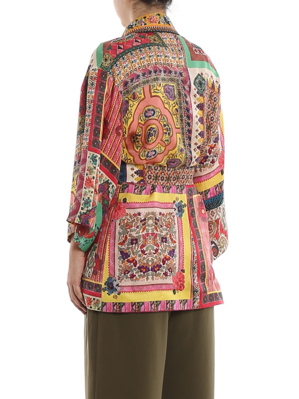 Embroidered Patchwork print jacket shop online: ETRO