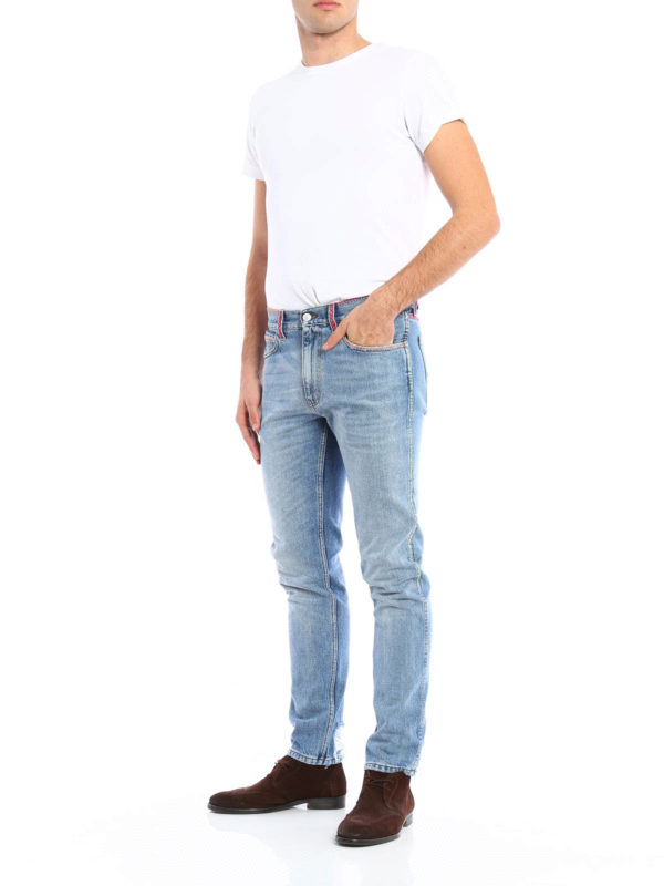 Embroidered vintage jeans shop online: GUCCI