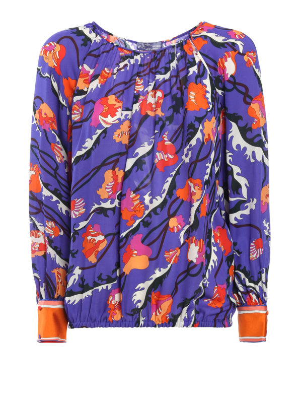 EMILIO PUCCI: Blusen - Bluse - Lila