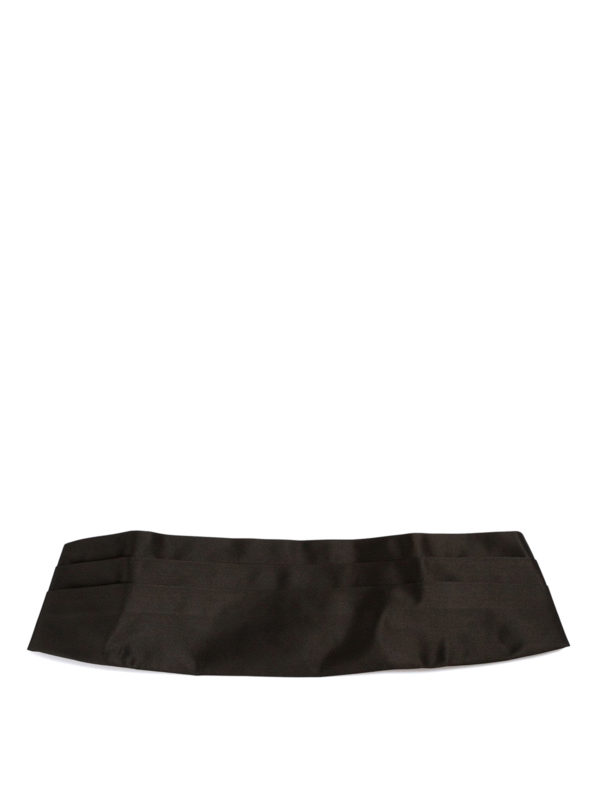 EMPORIO ARMANI: cinture - Fascia smoking nera