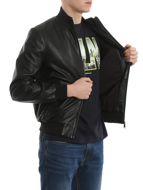 EMPORIO ARMANI buy online Leather jacket