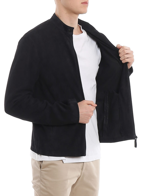 EMPORIO ARMANI buy online Soft suede jacket