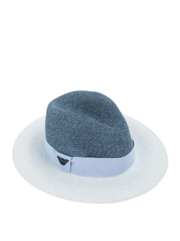 EMPORIO ARMANI: cappelli online - Cappello fedora in paglia
