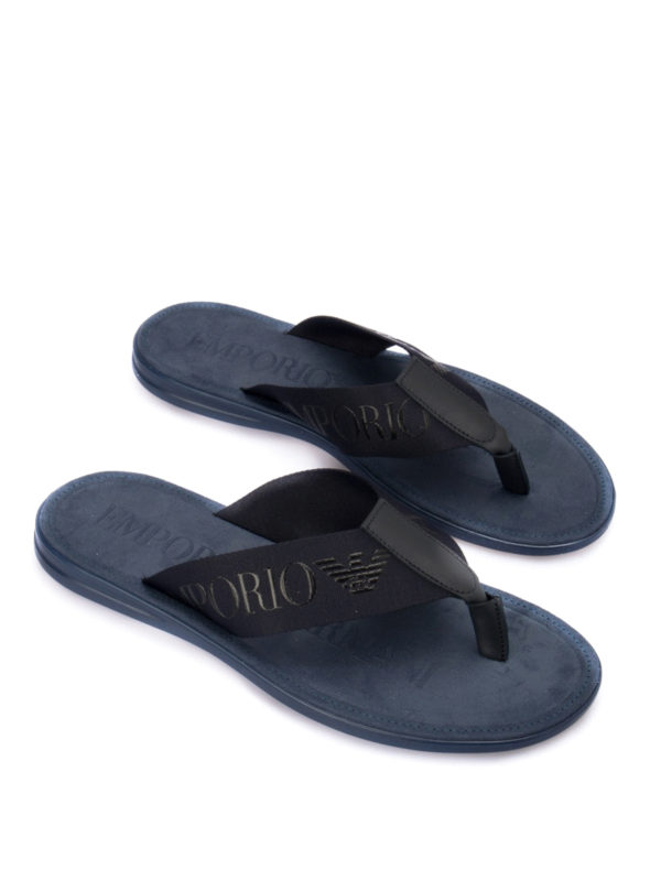 EMPORIO ARMANI: Sandales online - Sandales - Bleu