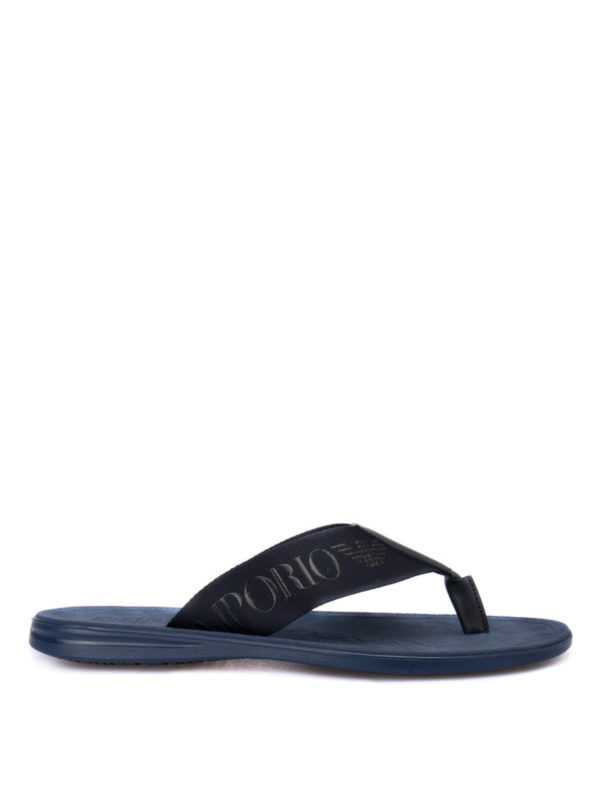 EMPORIO ARMANI: Sandales - Sandales - Bleu