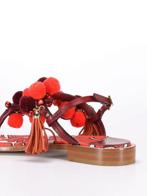Sandalen Erica - Rot shop online: Sofia M.