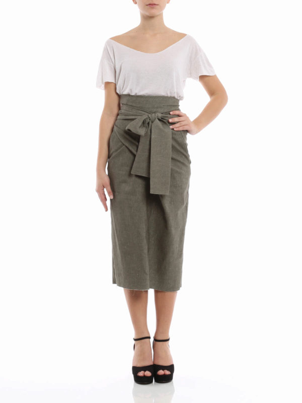 Erika Cavallini: Knee length skirts & Midi online - Fuji skirt