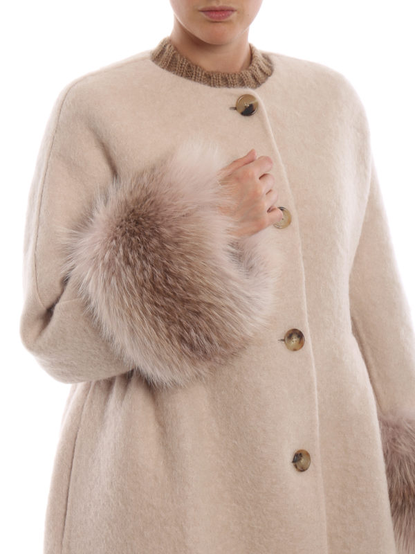 ERMANNO SCERVINO buy online Abrigo Midi - Beis