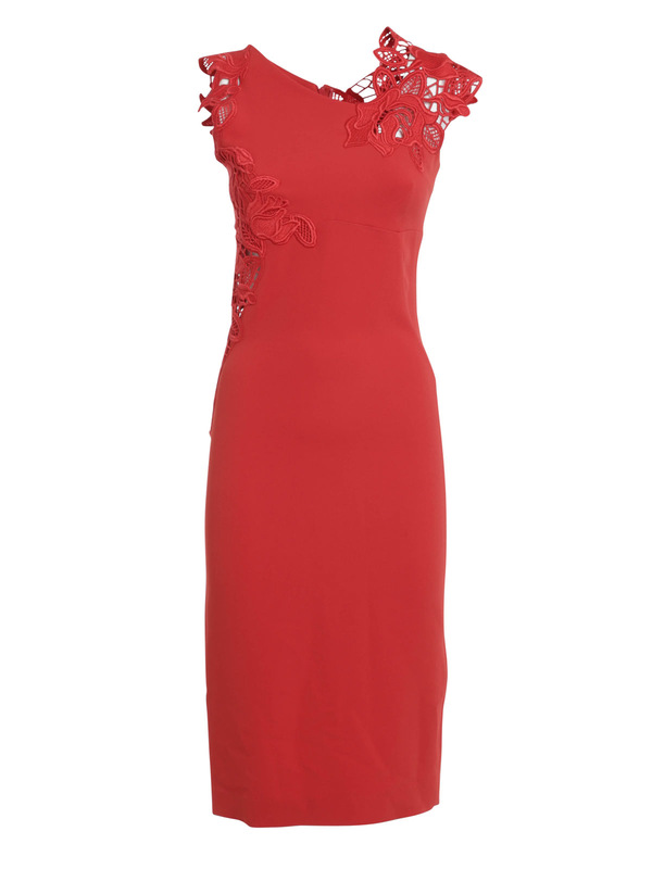 ERMANNO SCERVINO: cocktail dresses - Dress with macramé inserts