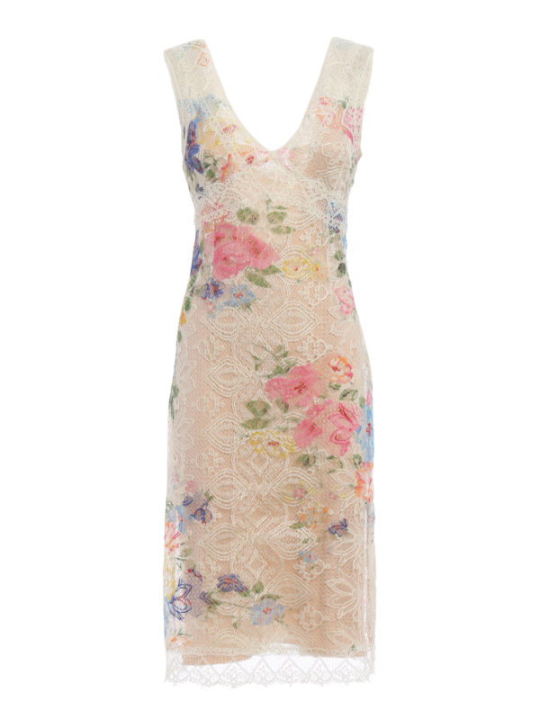 empire waist semi formal dresses Petite Empire Waist Lace & Mesh Dress 82122469 Eggplant (Purple) / 12