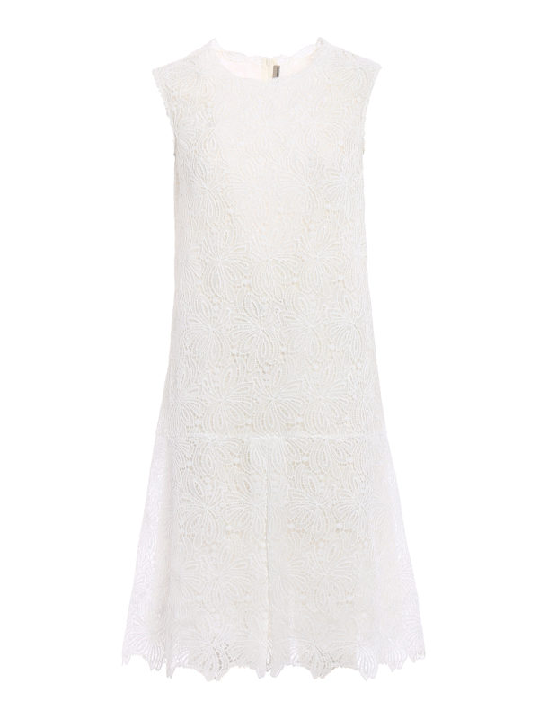 ERMANNO SCERVINO: Vestidos media pierna - Vestido Midi - Blanco