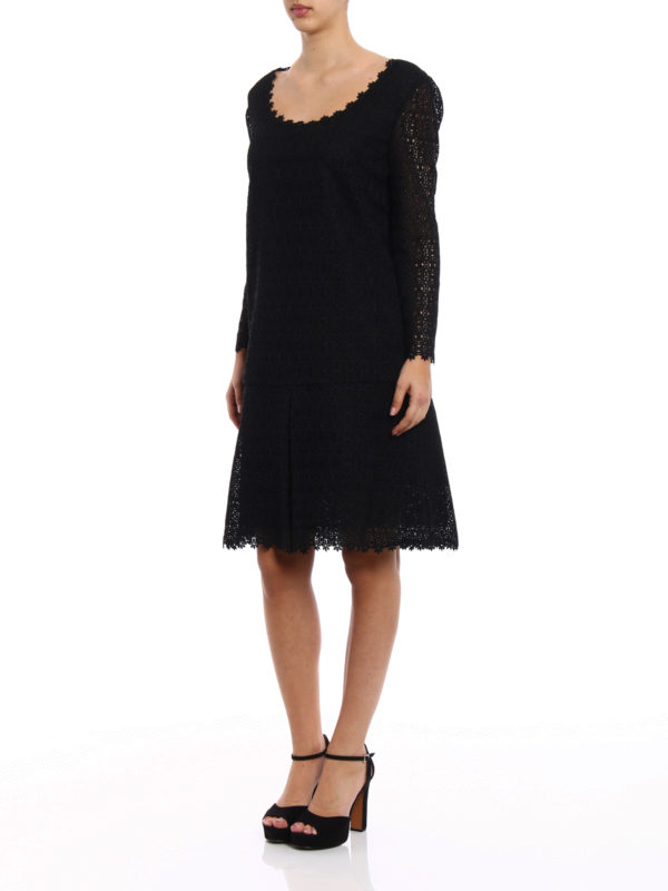 ERMANNO SCERVINO: abiti da cocktail online - Abito in pizzo macramè nero