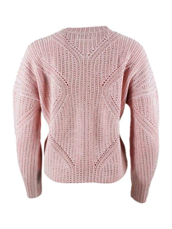 ERMANNO SCERVINO: Strickpullover mit Rundhalsausschnitt online - Rundhalspullover - Rosa