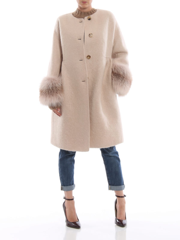 ERMANNO SCERVINO: Abrigos semilargos online - Abrigo Midi - Beis