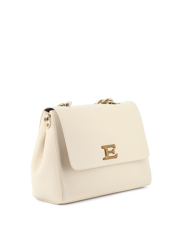 ERMANNO SCERVINO: shoulder bags online - Cream grained faux leather bag